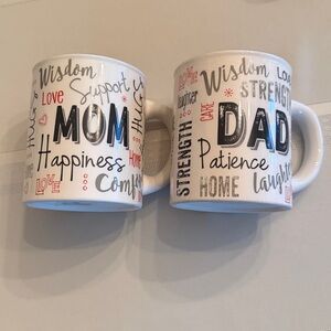 GANZ Ceramic Mug Set, Mom and Dad, like new
